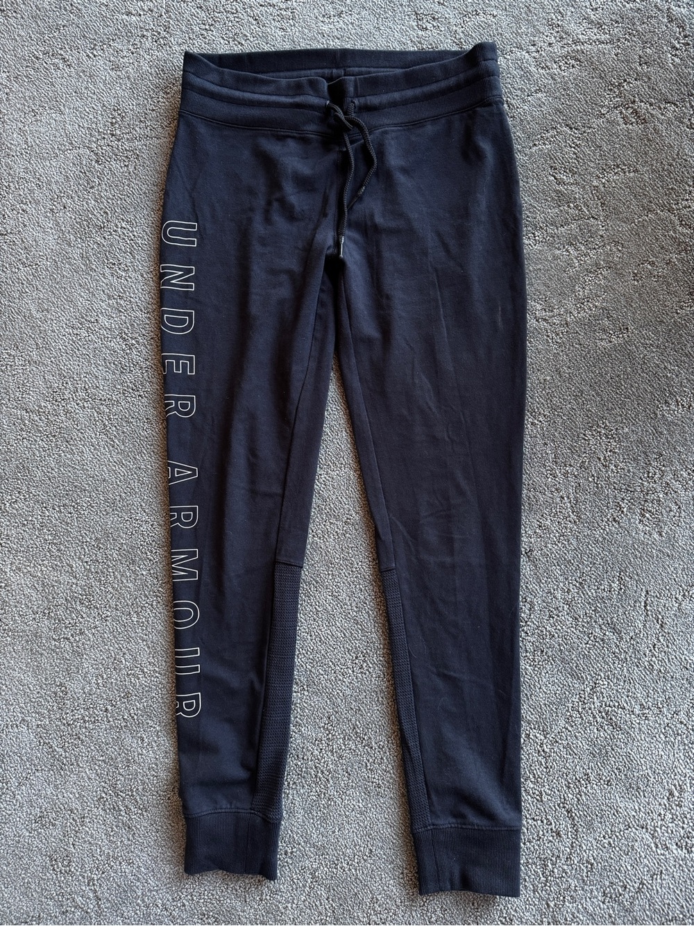 Under Armour Black Logo Side-Print Joggers